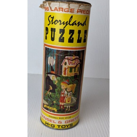 Vintage H-G Toys Hansel & Gretel 10x14” Storyland Puzzle 96 Piece - Picture 4 of 16